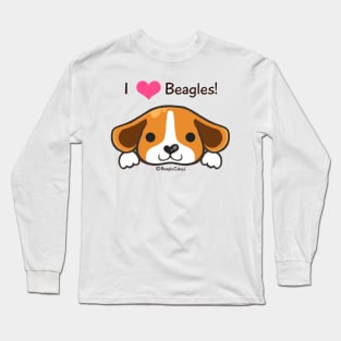 "I <3 Beagles!" Long Sleeve T-Shirt